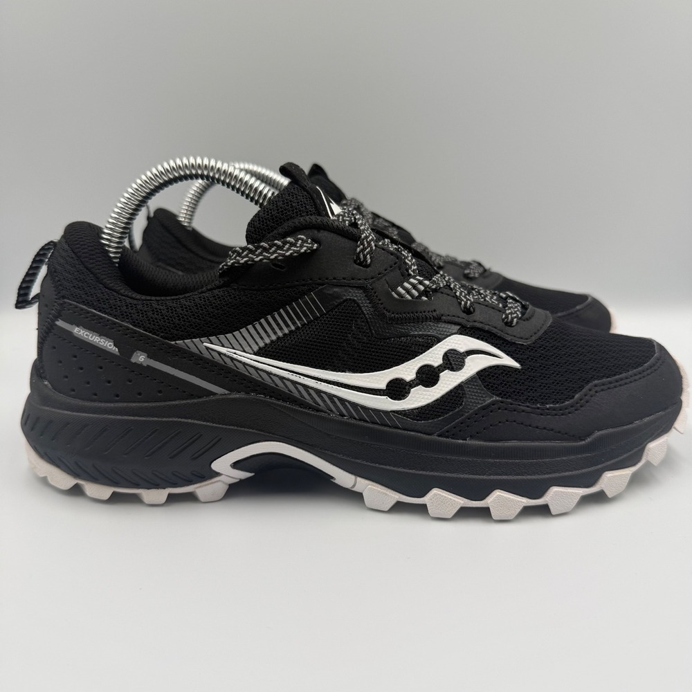 Saucony Excursion TR16 Womens Size 8 Trail Running Shoes Black Grey S10744-61
